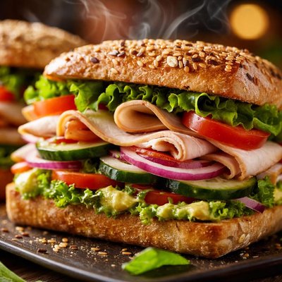 Image of Turkey Veg Out Sandwiches