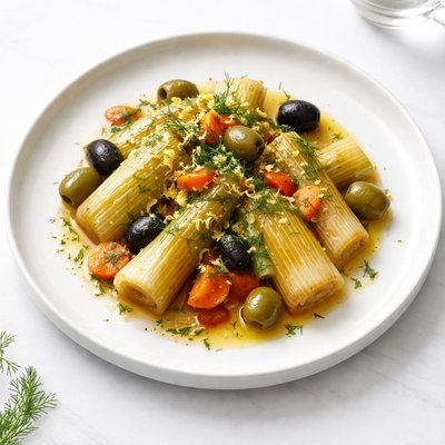 Image of Turkish Braised Leeks with Olives