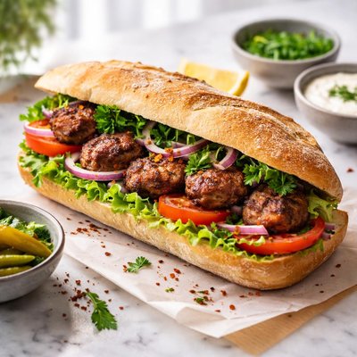 Image of Turkish Kofte Sandwich