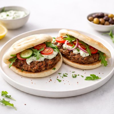Image of Turkish Lamb Pita Burgers