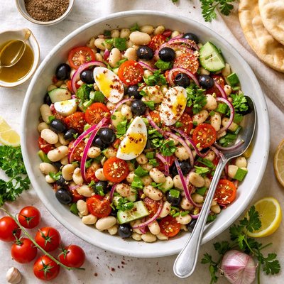 Image of Turkish Piyaz Bean Salad