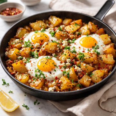 Image of Turkish Potatoes and Eggs Patatesli Yumurta