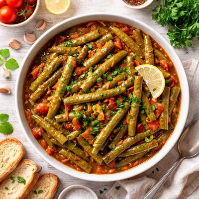 Image of Turkish Style Braised Green Beans