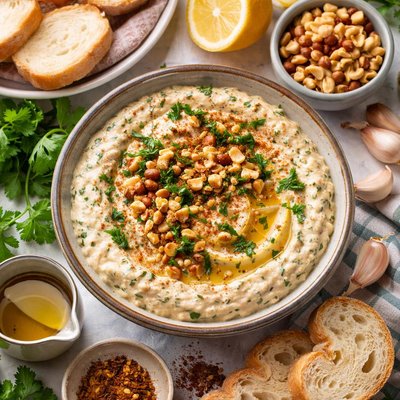 Image of Turkish Tarator Hazelnut Dip Turkey Middle East