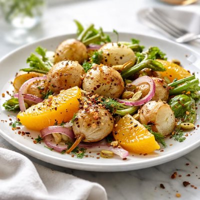 Image of Turnips with Orange