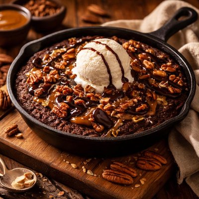 Image of Turtle Fudge Skillet Cake