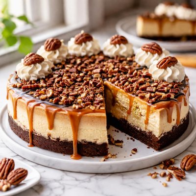 Image of Turtle Pumpkin Cheesecake