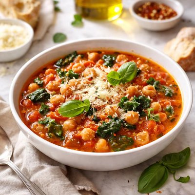 Image of Tuscan Chick Pea Tomato Soup