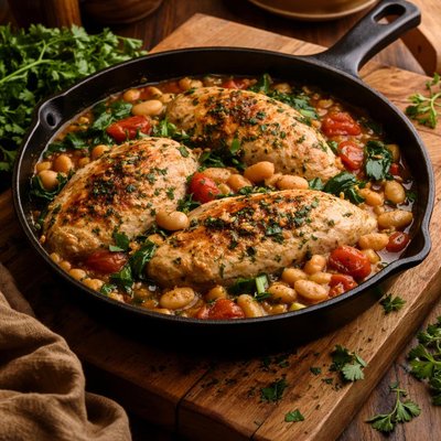 Image of Tuscan Chicken and Beans