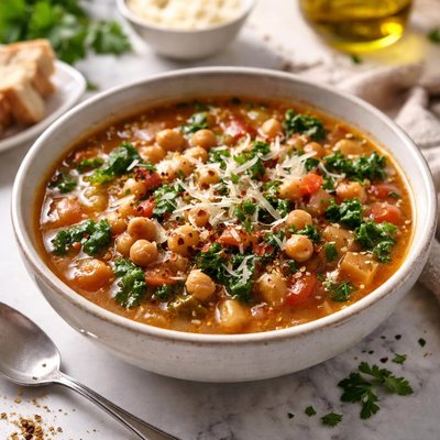 Image of Tuscan Garbanzo Bean Soup