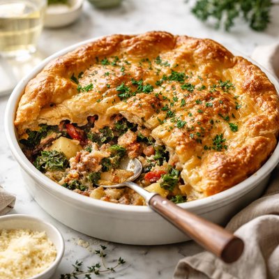 Image of Tuscan Italian Sausage Pot Pie