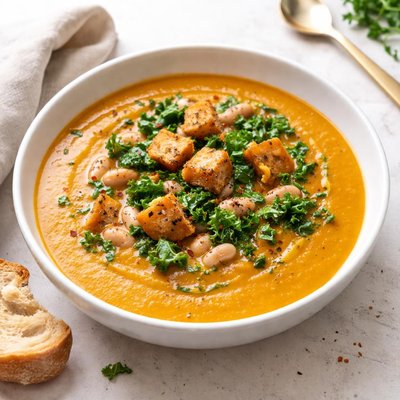 Image of Tuscan Pumpkin White Bean Soup