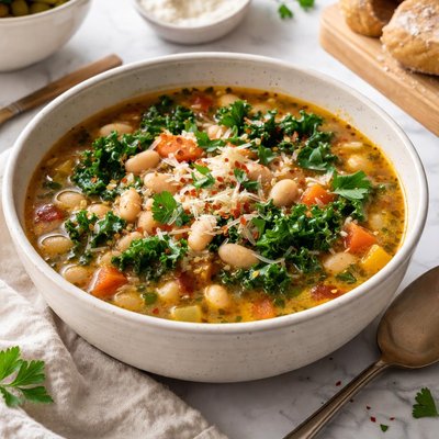 Image of Tuscan Style White Bean Soup