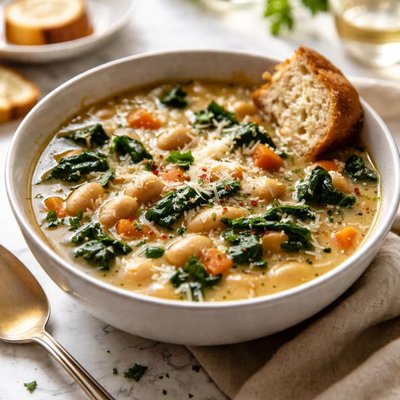 Image of Tuscan White Bean and Garlic Soup