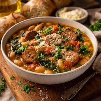 Image of Tuscan White Bean Sausage Stew