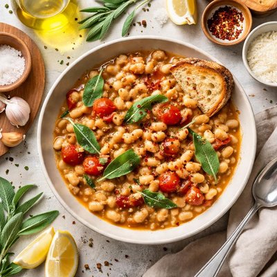 Image of Tuscan White Beans with Sage