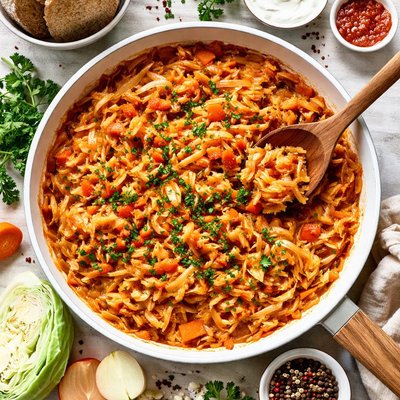 Image of Tushonaya Kapusta Russian Style Stewed Cabbage