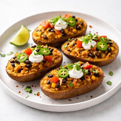 Image of Twice Baked Mexican Stuffed Potatoes