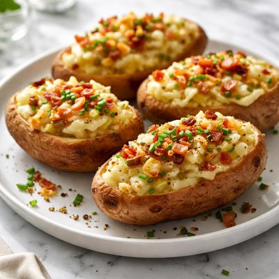Image of Twice Baked Potatoes with Leeks
