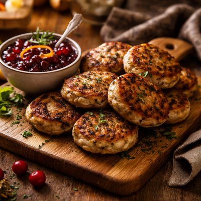 Image of Twilight Time Turkey Patties and Cranberry Sauce