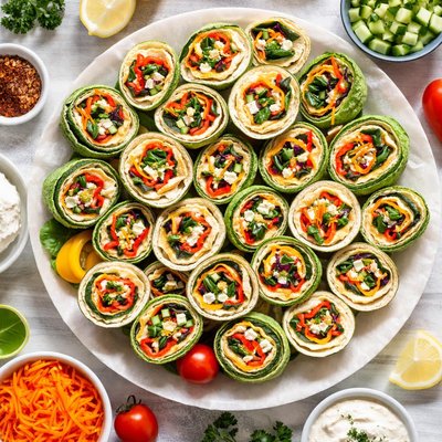Image of Twirly Veggie Pinwheels