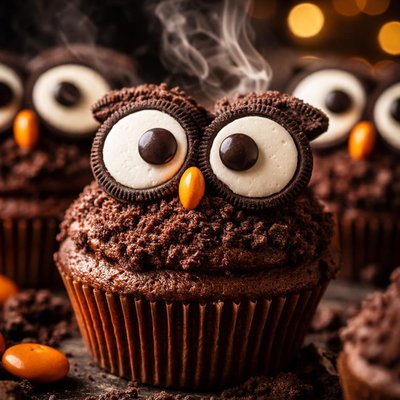 Image of Twit Twooo Hooting Halloween Owls Halloween Cupcakes Muffins