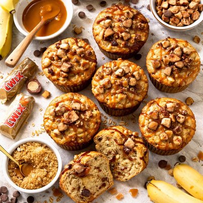 Image of Twix N Banana Muffins