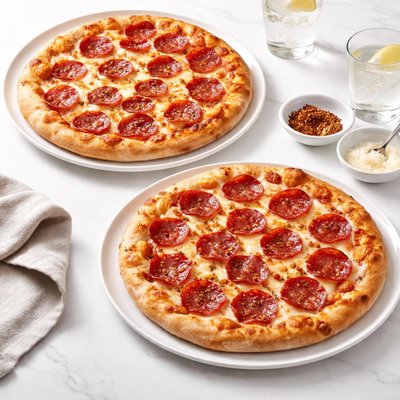Image of Two 12 Inch Good and Easy Pepperoni Pizzas
