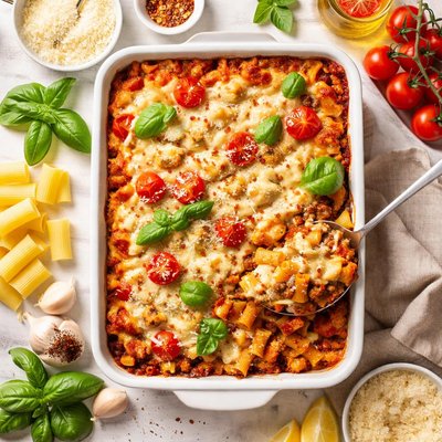 Image of Two Layer Baked Pasta