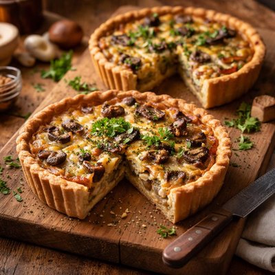 Image of Two Mushroom Quiche