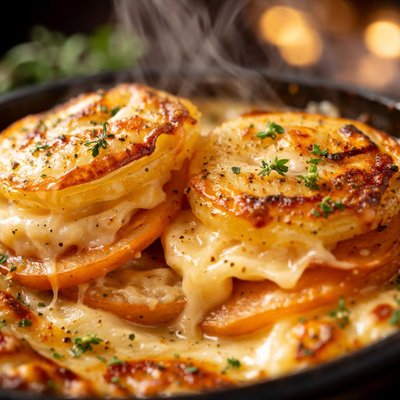 Image of Two Potato Gratin with Mascarpone