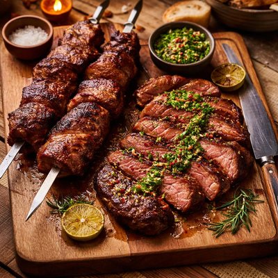 Image of Two Way Barbecued Steak Churrasco