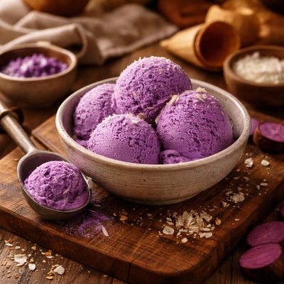 Image of Vegan Ube Ice Cream