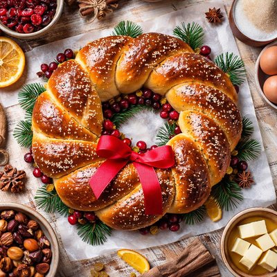 Image of Ukrainian Christmas Bread Kolach