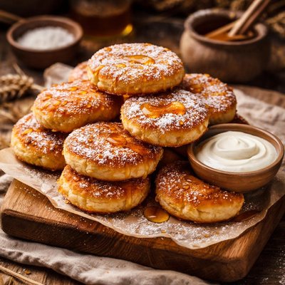 Image of Ukrainian Cream of Wheat Fritters Slast Ony Z Manykh Krupiv