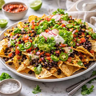 Image of Ultimate Black Bean Nachos