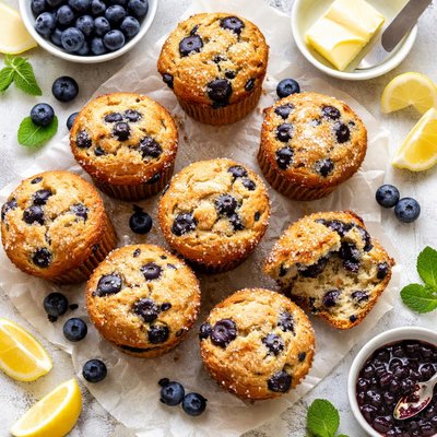 Image of Ultimate Blueberry Muffins