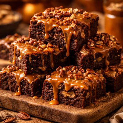 Image of Ultimate Caramel Nut Brownie