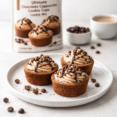 Image of Ultimate Chocolate Cappuccino Cookie Cups Cookie Mix