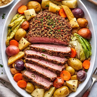 Image of Ultimate Corned Beef Brisket with Root Vegetables