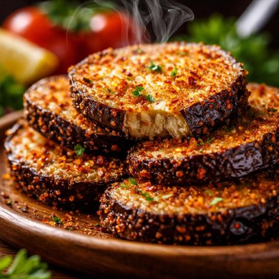 Image of Ultimate Fried Eggplant Aubergine