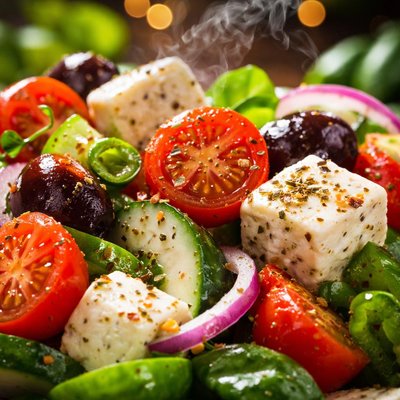 Image of Ultimate Greek Salad with Cherry Tomatoes