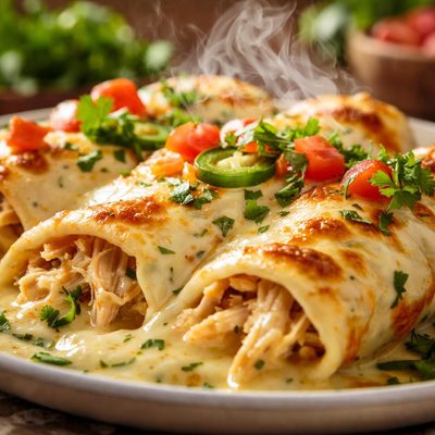 Image of Ultimate Sour Cream Chicken Enchiladas
