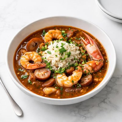 Image of Ultimate Time Consuming Seafood Gumbo
