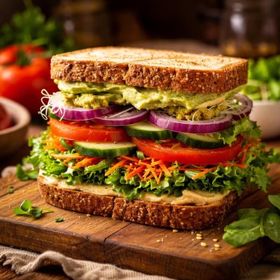 Image of Whole30 Ultimate Veggie Sandwich