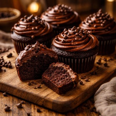 Image of Ultra Moist Starbucks Chocolate Cake or Cupcakes