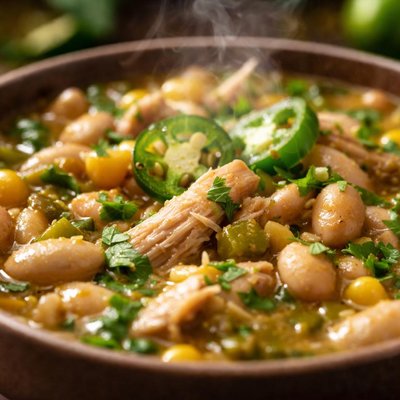 Image of Ultra Quick Chicken Chile and White Bean Stew
