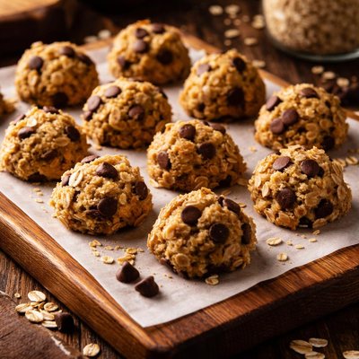 Image of Unbaked Chocolate Chip Oatmeal Cookies