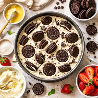 Image of Unbaked Oreo Cheesecake