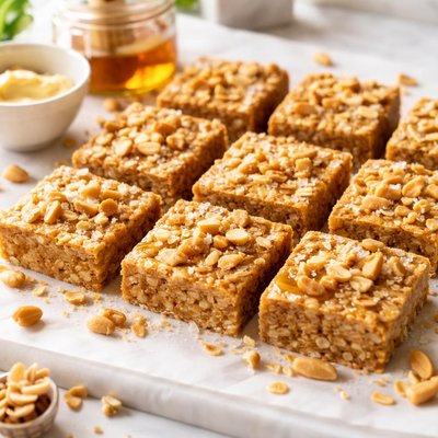 Image of Unbaked Peanut Butter and Honey Bars